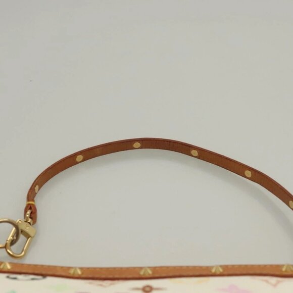 LOUIS VUITTON Multicolor Pochette Accessoires Pouch White M92649 LV Auth 127669V - Picture 11 of 16